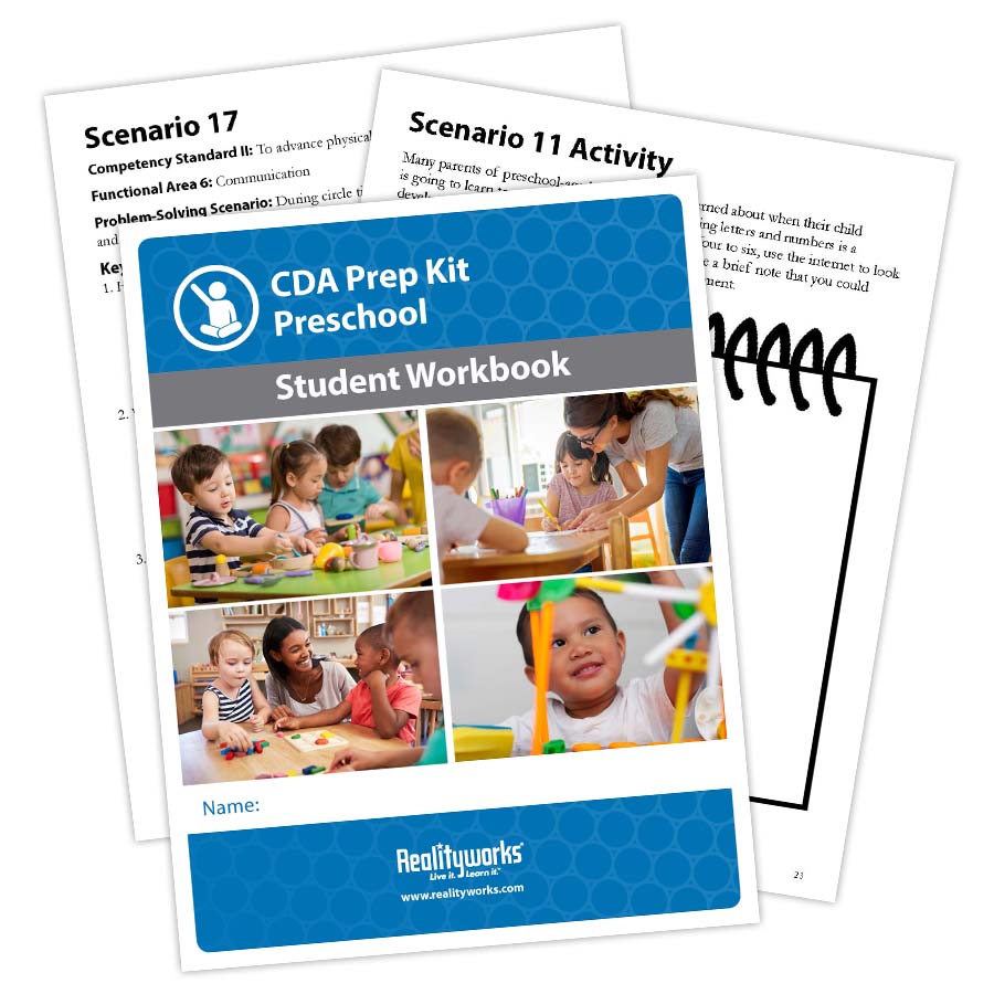 CDA Scenario Preschool Student Workbooks (set of 20)