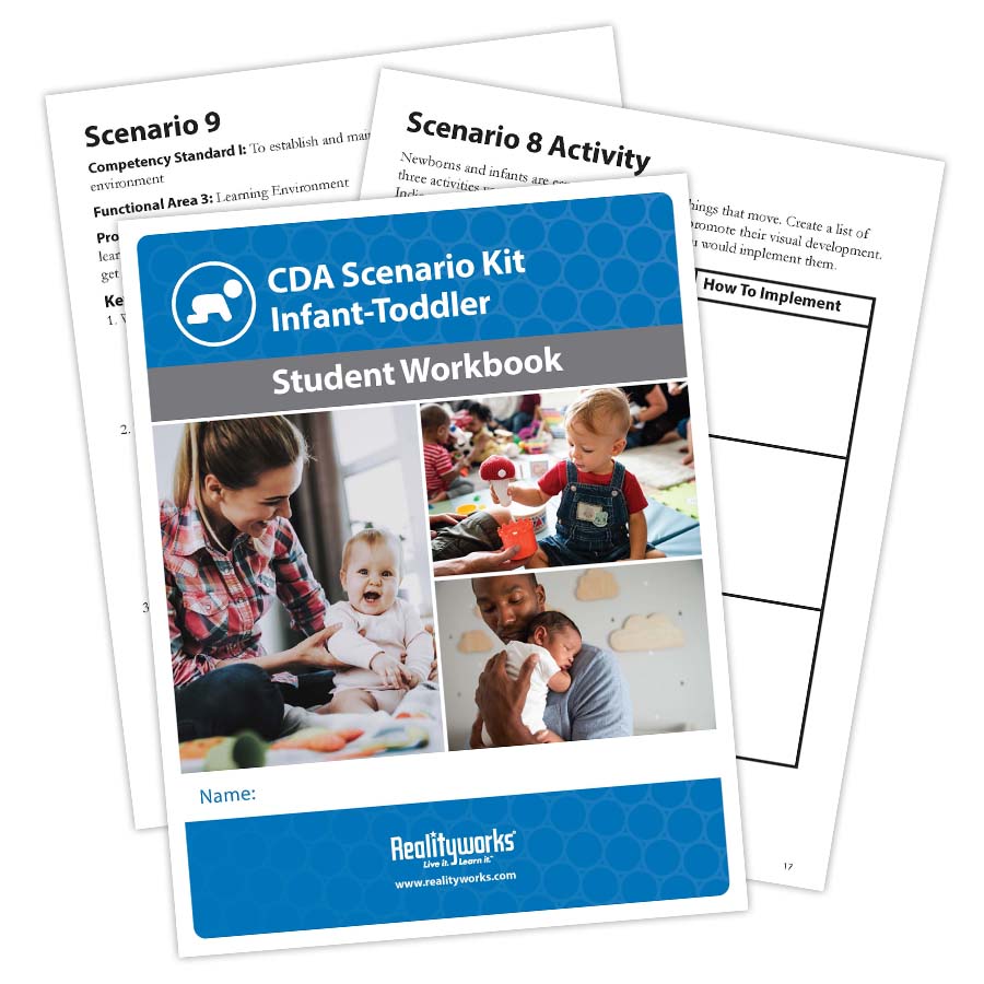 CDA Scenario Infant/Toddler Student Workbooks (set of 20)