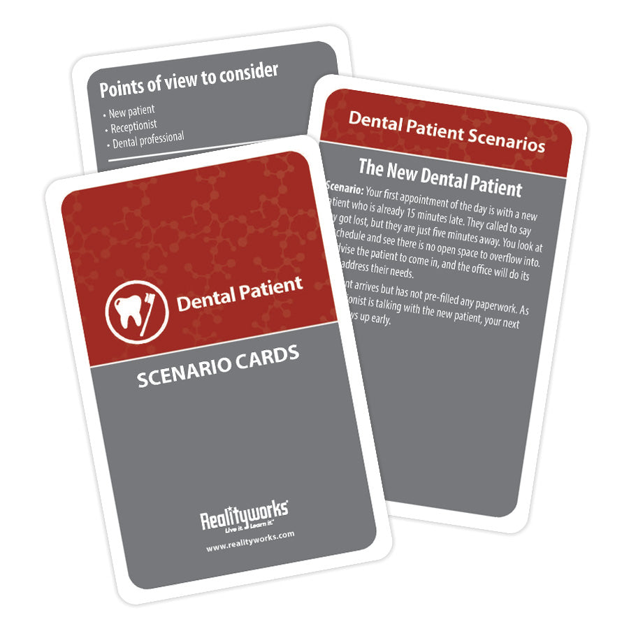 Dental Patient Examination Scenario Cards