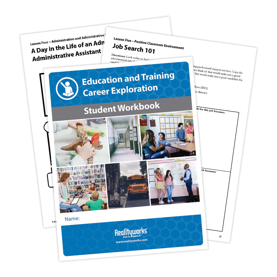 Education and Training Career Exploration Student Workbooks (set of 20)