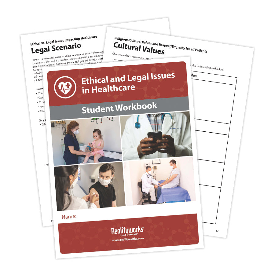 Ethical and Legal Issues in Healthcare Student Workbooks (Set of 20)