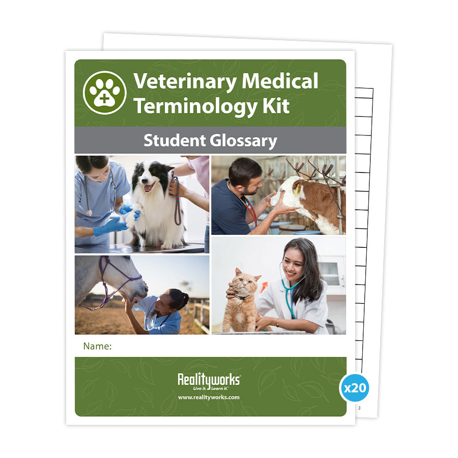 Veterinary Medical Terminology Student Glossaries (set of 20)